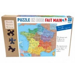 Puzzle 100 pièces - Les départements Francais un jeu Michele Wilson