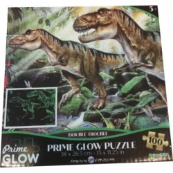 Puzzle 100 pièces - Glow in the dark - Double trouble un jeu