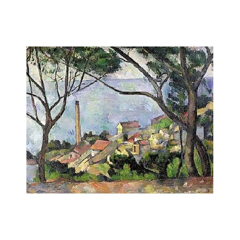 Puzzle 1500 pièces - Cézanne - Vue de l'estaque un jeu Ricordi