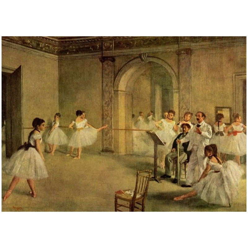 Puzzle 1500 pièces - Degas - The dance foyer at the opera un jeu Ricordi