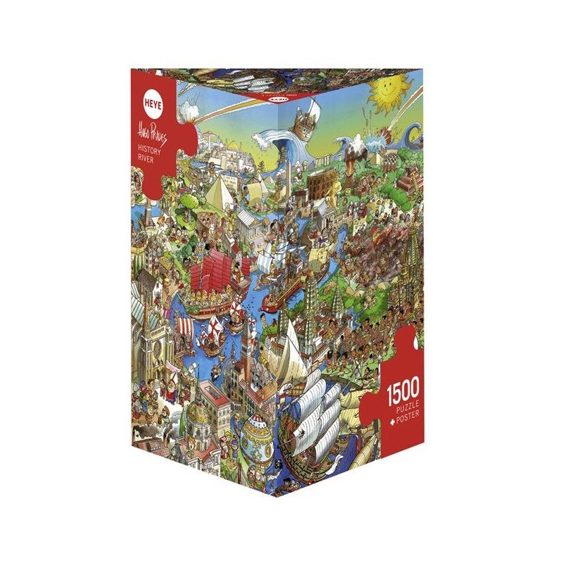 Puzzle 1500 pièces - Prades - History river un jeu Heye