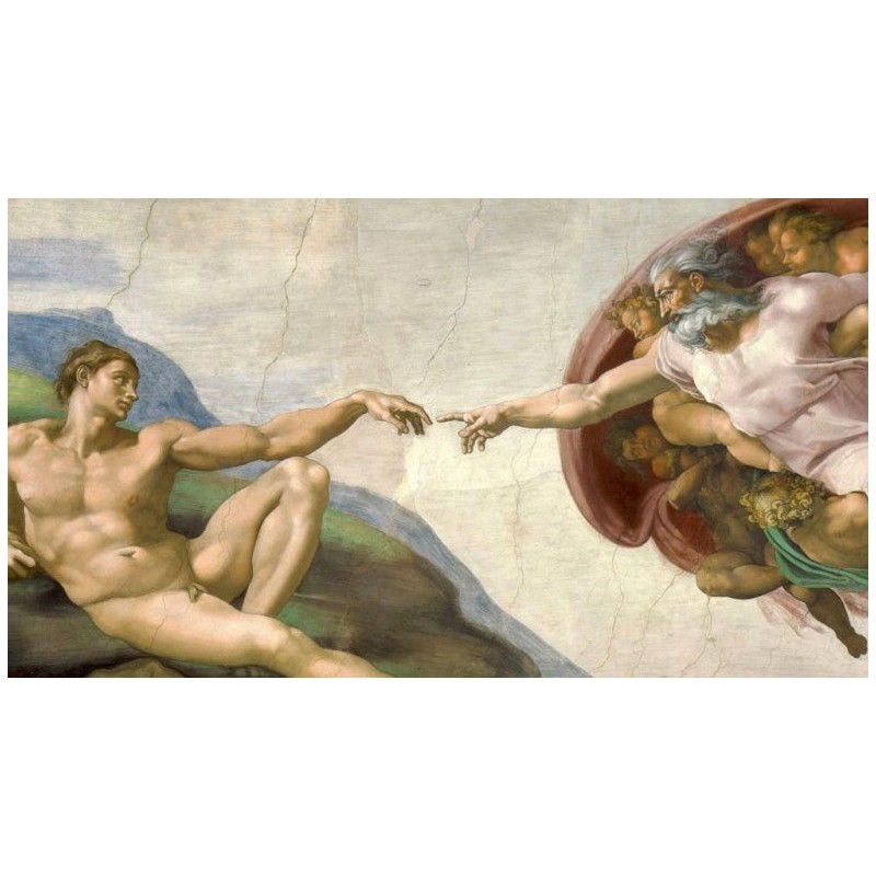 Puzzle 1500 pièces - Michelangelo - Creazione di Adamo un jeu Ricordi