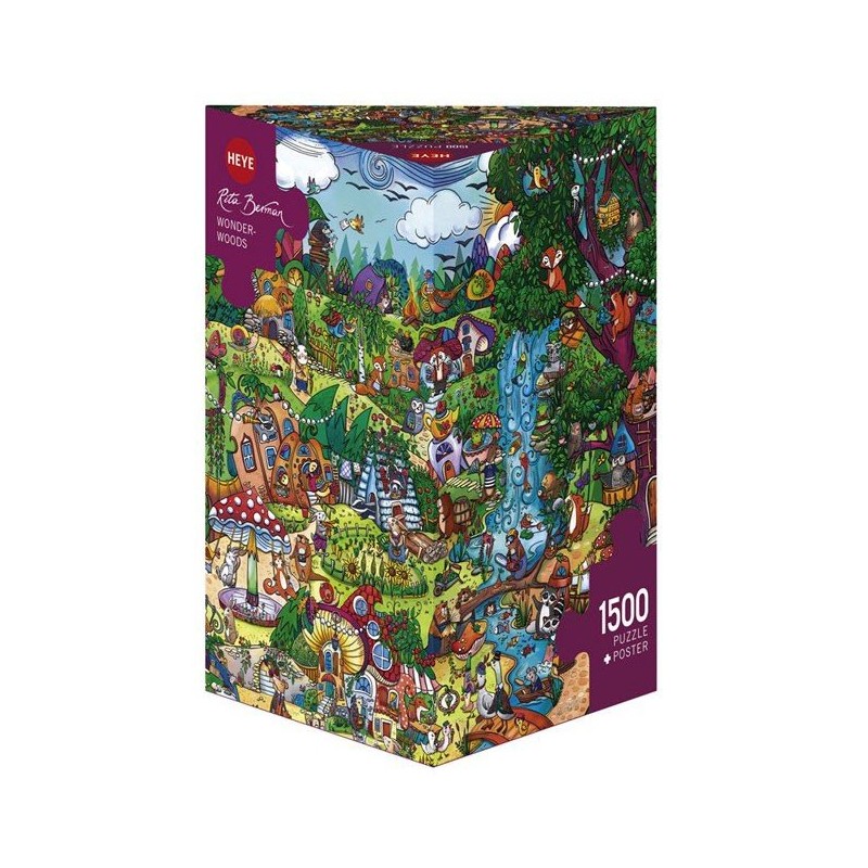 Puzzle 1500 pièces - Berman - Wonderwoods un jeu Heye Puzzle 1500 pièces - Berman - Wonderwoods un jeu Heye
