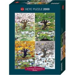 Puzzle 2000 pièces - 4 seasons un jeu Heye