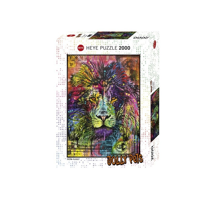 Puzzle 2000 pièces - Lion's Heart un jeu Heye