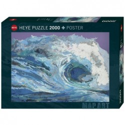 Puzzle 2000 pièces - Map Wave un jeu Heye