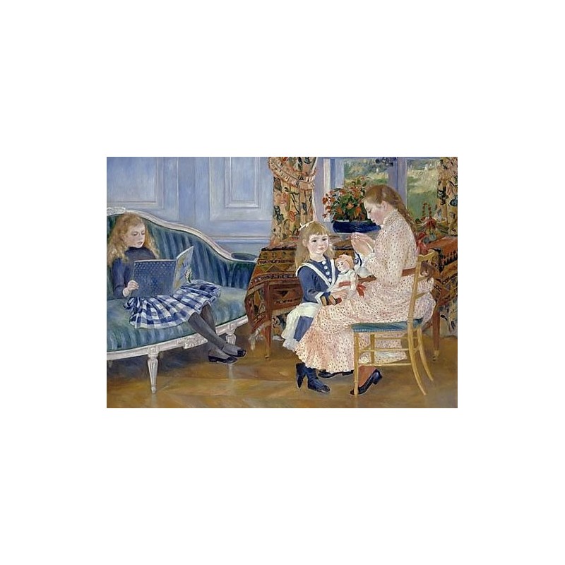 Puzzle 2000 pièces - Renoir - Children's afternoon at Wargemont un jeu Ricordi