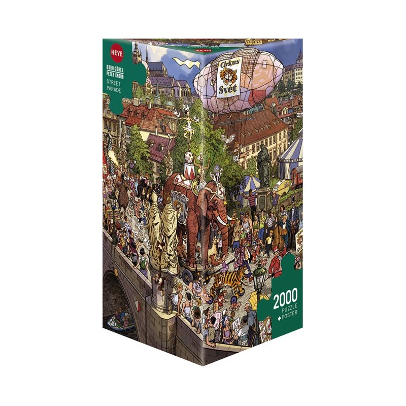 Puzzle 2000 pièces - gÕbel/knorr - street parade un jeu Heye