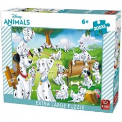 Puzzle 200 pièces - 101 dalmatiens un jeu King