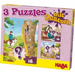 3 puzzles rigolos - Contes de fée un jeu Haba