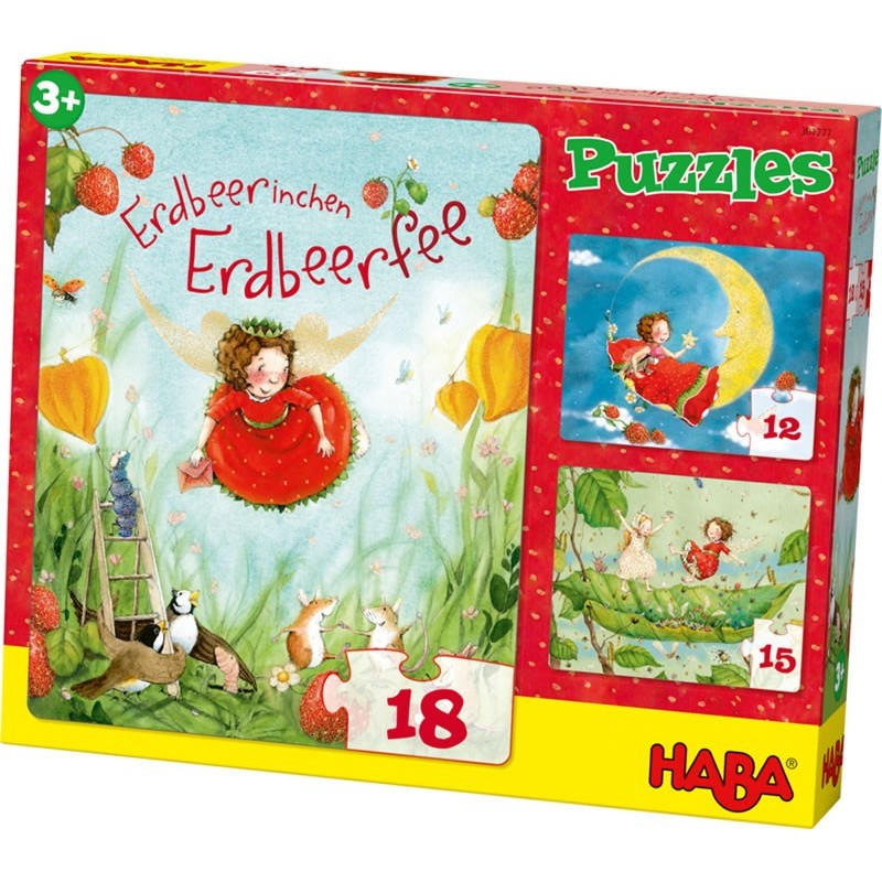 Puzzles Fraisette la fée des fraises un jeu Haba