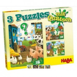 3 puzzles - La ferme un jeu Haba