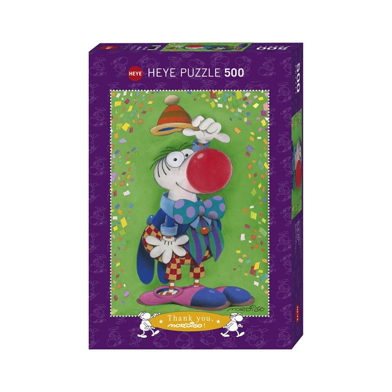 Puzzle 500 pièces - Mordillo - Thank You un jeu Heye