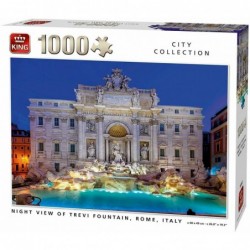 Puzzle 1000 pièces Fontaine de Trevise un jeu King