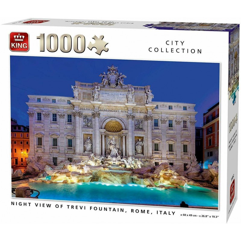 Puzzle 1000 pièces Fontaine de Trevise un jeu King Puzzle 1000 pièces Fontaine de Trevise un jeu King