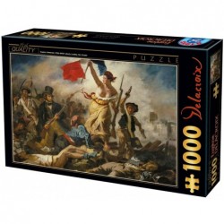 1000 pièces - Delacroix - La Liberté guidant le peuple un jeu Mercier