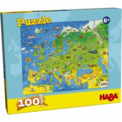 Puzzle 100 pièces - Pays d'Europe un jeu Haba