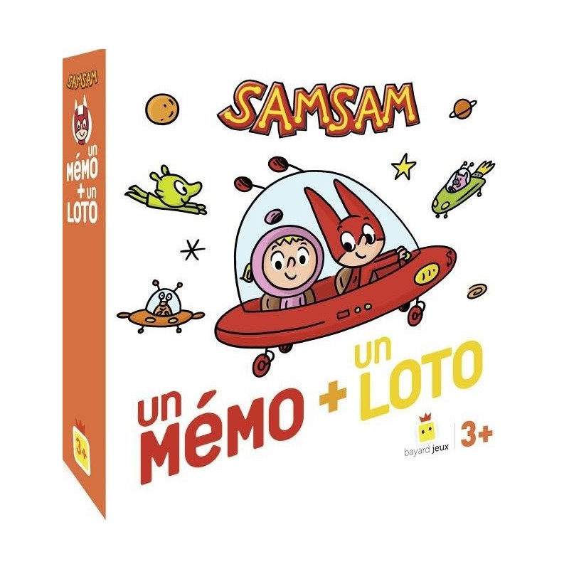 Sam Sam - un mémo + un loto un jeu Bayard Jeux