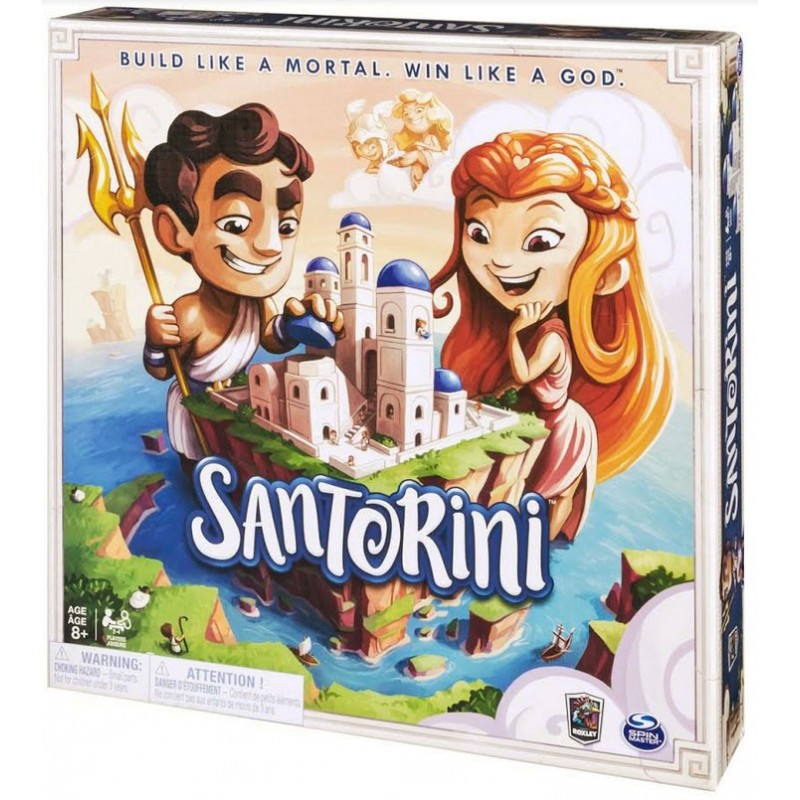 Santorini un jeu Spin master