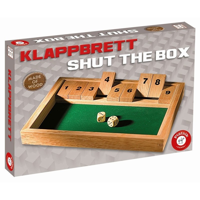 Shut the box - Fermez la boite un jeu Piatnik