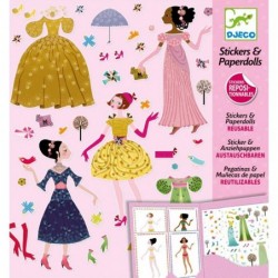 Stickers & Paperdolls - Robes 4 saisons un jeu Djeco