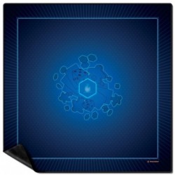 Tapis multi jeux 92 x 92 cm bleu un jeu Wogamat