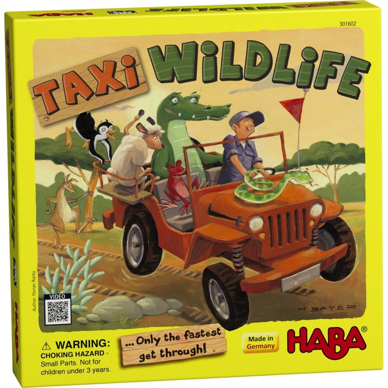 Taxi Wildlife... Seuls les plus rapides passeront à travers ! un jeu Haba