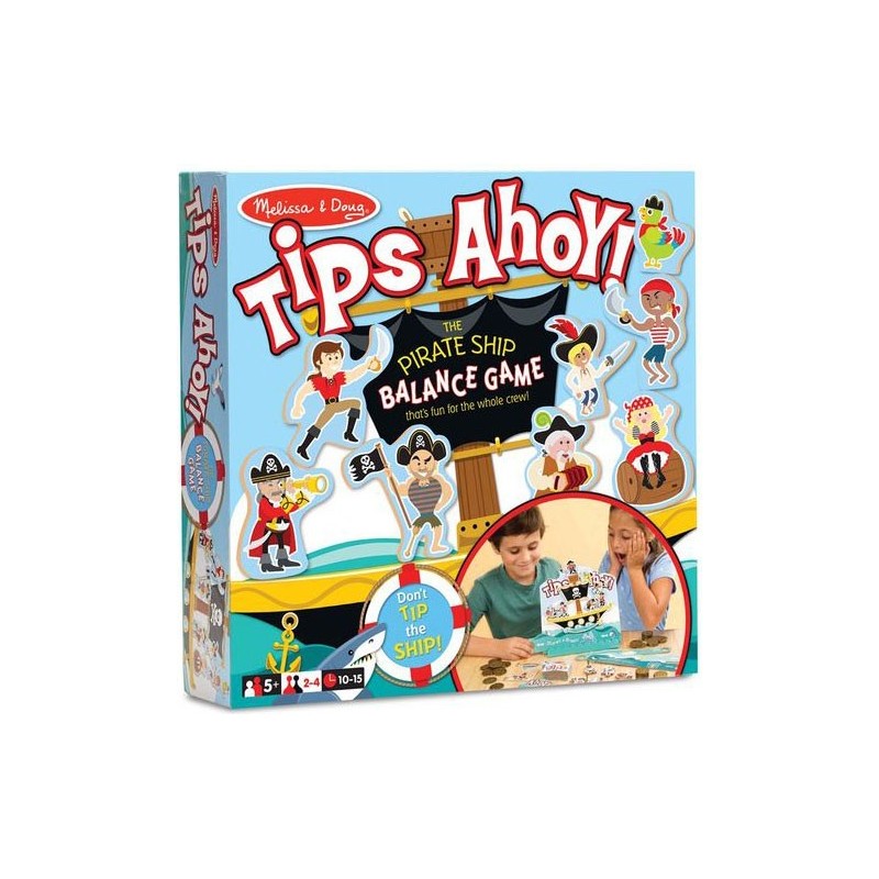 Tips Ahoy - Le jeu d'équilibre de bateau de pirates un jeu Melissa & Doug