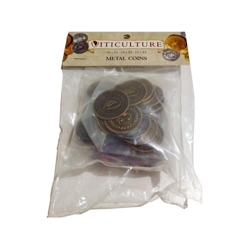 Viticulture - Metal coins un jeu Stonemaier games