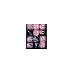 Pack de 12 dés D6 * gemini * ROSE & NOIR