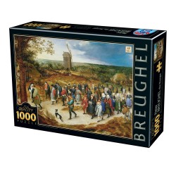 Puzzle 1000 pièces Breughel - The Marriage Procession