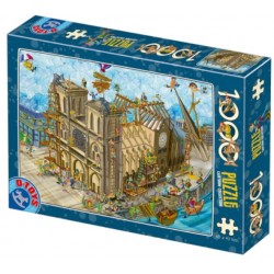 Puzzle 1000 pièces - Cartoon Notre-Dame