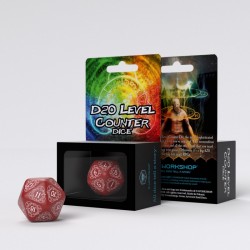 D20 Red white level counter