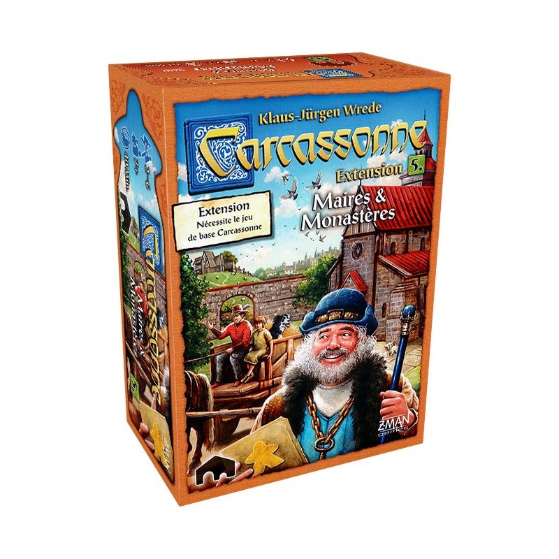 Carcassonne 5 : Maire et Monastères un jeu Z-Man Games
