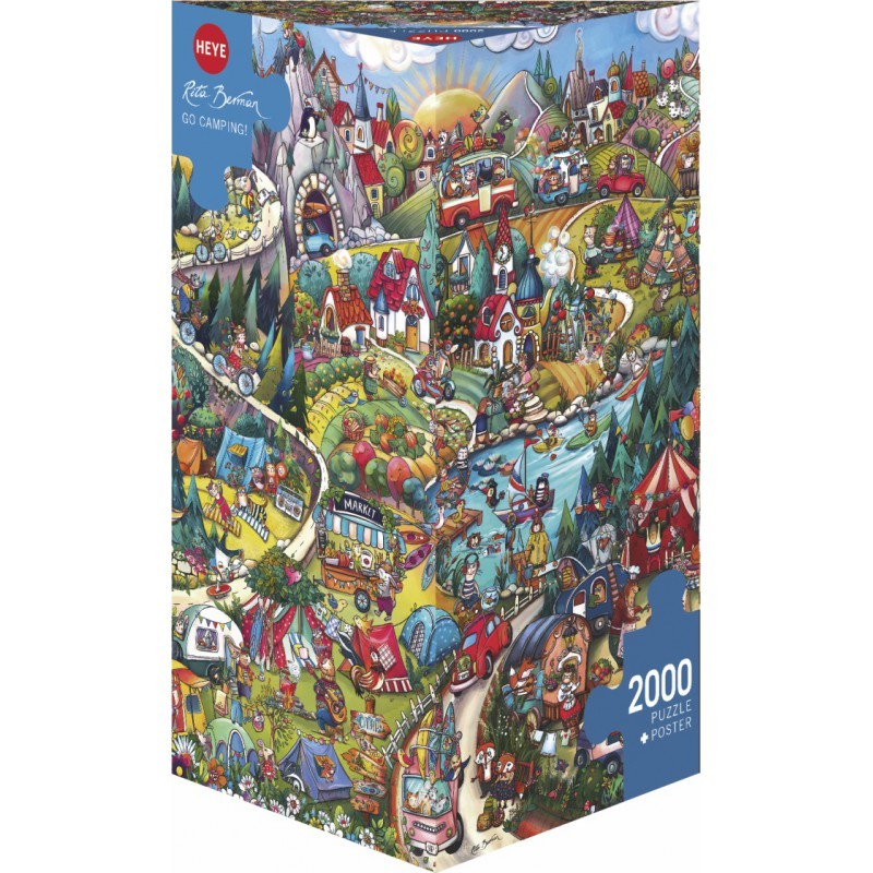 Acheter Puzzle adulte 2000 pièces - Go Camping, Annecy, Ludocortex