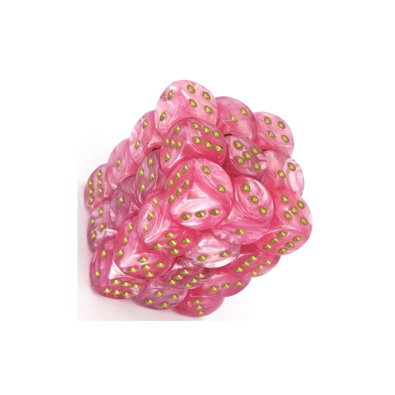 Pack de 36 dés D6 * easter * ROSE / PINK un jeu Chessex