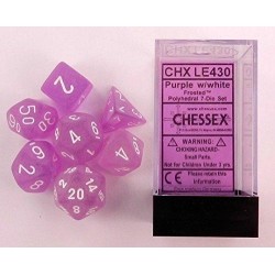 Pack 7 dés violet chessex