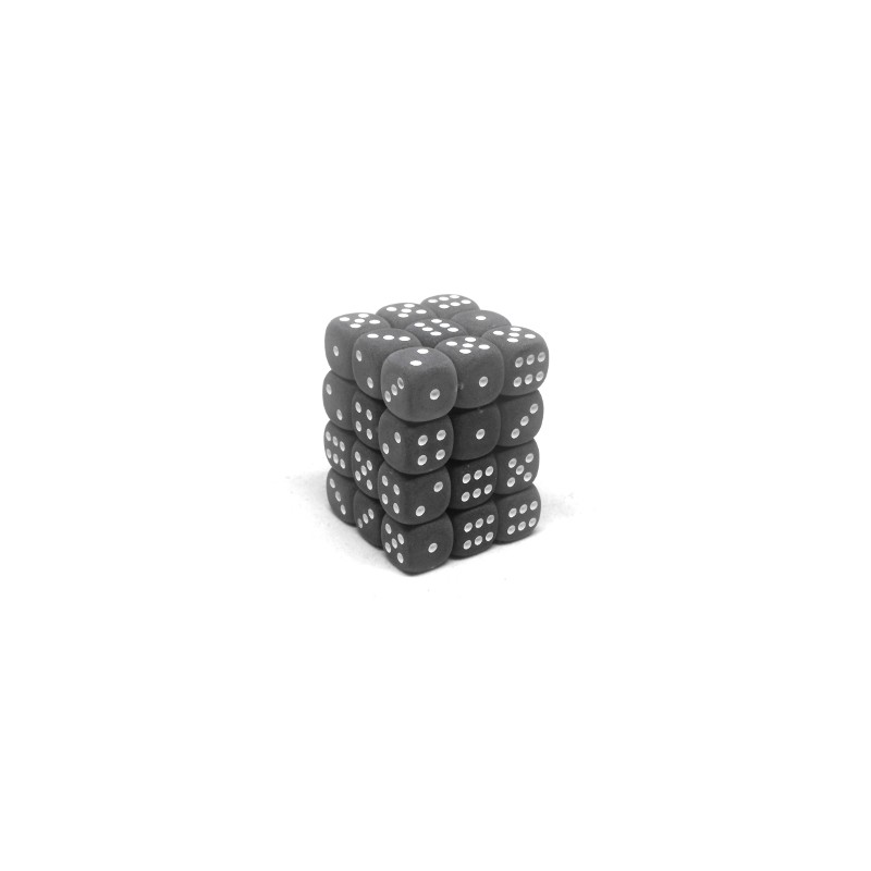 Pack de 36 dés D6 * givrés * FUME / FROSTED SMOKE un jeu Chessex Pack de 36 dés D6 * givrés * FUME / FROSTED SMOKE un jeu Chessex