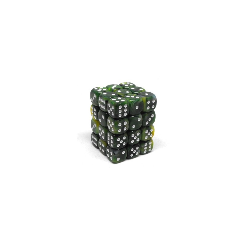 Pack 36 dés 6 vert chessex