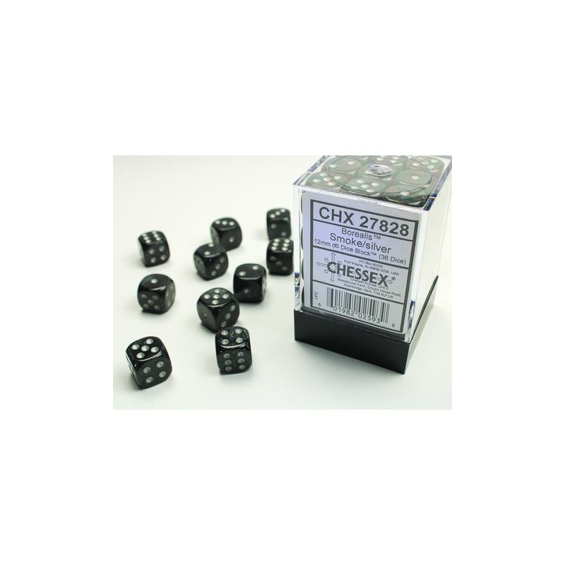 Pack 36 dés 6 Fumé Chessex