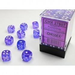 Pack 36 dés 6 Violet Chessex Jeu de rôle