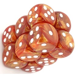 Boîte de 12 dés 6 * lustrous * BRONZE un jeu Chessex