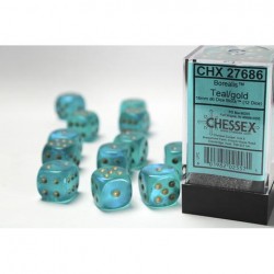 Pack 12 dés 6 Sarcelle Chessex Annecy