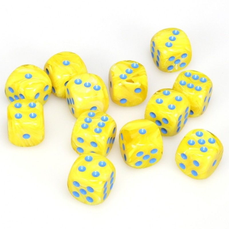 Boîte de 12 dés 6 * vortex * JAUNE un jeu Chessex