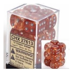 Pack 12 dés 6 Cuivre Chessex Annecy