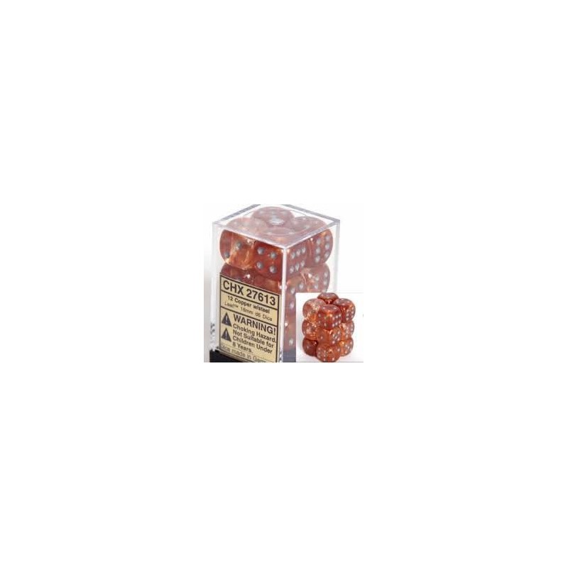 Pack 12 dés 6 Cuivre Chessex Annecy Pack 12 dés 6 Cuivre Chessex Annecy