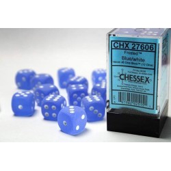 Pack 12 dés 6 Bleu Chessex Annecy