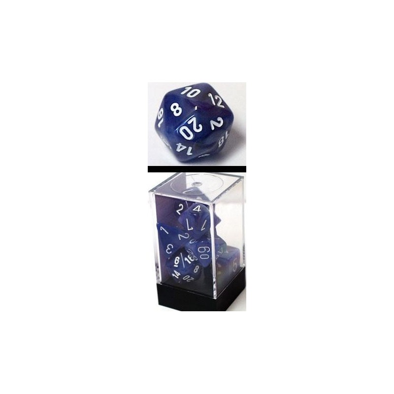 Pack 7 dés Pourpre Chessex Annecy Jeu de Rôle