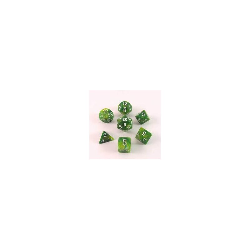 Pack 7 dés Vert Chessex Annecy jeu de Rôle