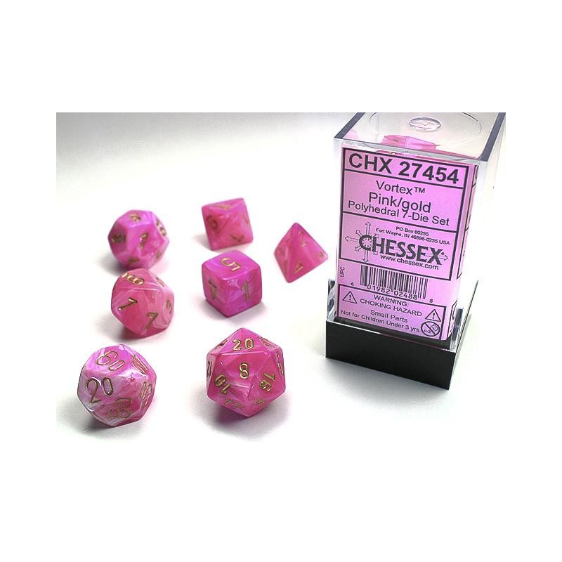 7 dés * vortex * Rose un jeu Chessex